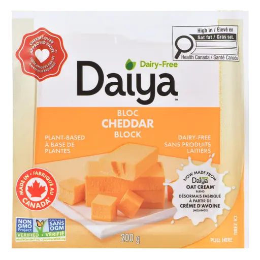 Dairy-Free Vegan Cheese Block Medium Cheddar Flavour 200 g