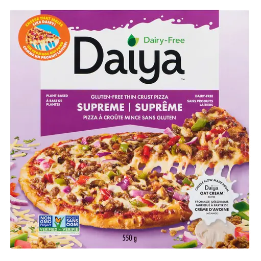 Dairy-Free Gluten-Free Vegan Frozen Pizza Supreme 550 g