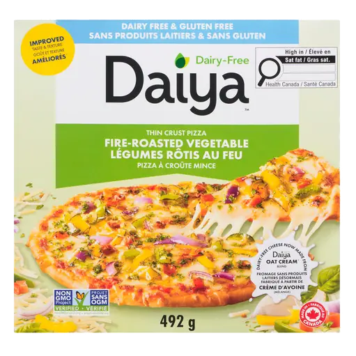 Vegan Gluten-Free Frozen Pizza Fire Roasted Vegetable 492 g