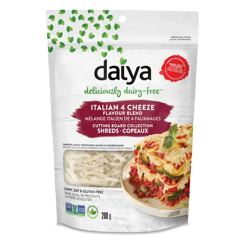 Daiya Dairy Free Vegan Cheese Shreds Italian 4 Cheeze Flavour 200 g