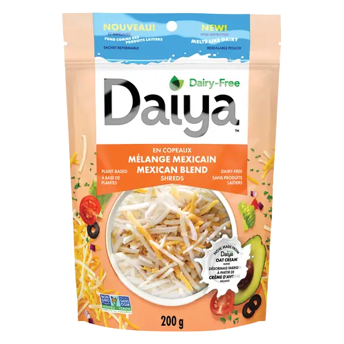 Daiya Dairy-Free Vegan Shredded Cheese Mexican 4 Cheeze Blend 200 g
