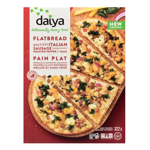 Daiya Flatbread Meatless Italian Sausage Crumbles Roasted Pepper Kale 322 g