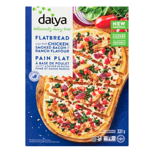 Daiya Frozen Flatbread Plant Based Chicken With Smoked Bacon & Ranch 331 g