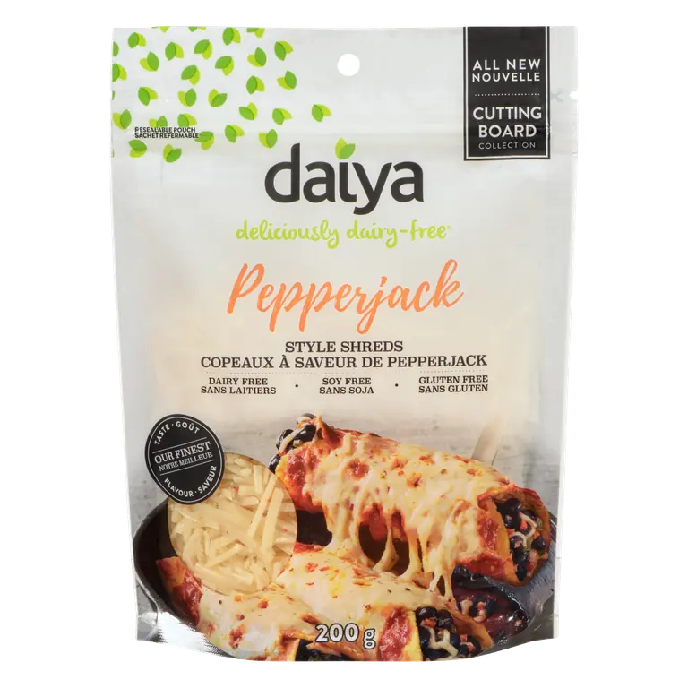 Gluten-Free Dairy-Free Cutting Board Spicy Monterey Jack Style Shreds 200 g
