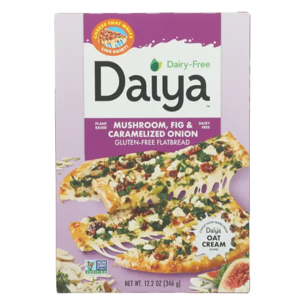 Mushroom, Caramelized Onion & Fig with Mozzarella & Feta Style Plant-Based Cheeze Flatbread