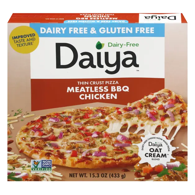 Plant-Based Gluten Free Thin Crust Meatless BBQ Chick'n Pizza Frozen