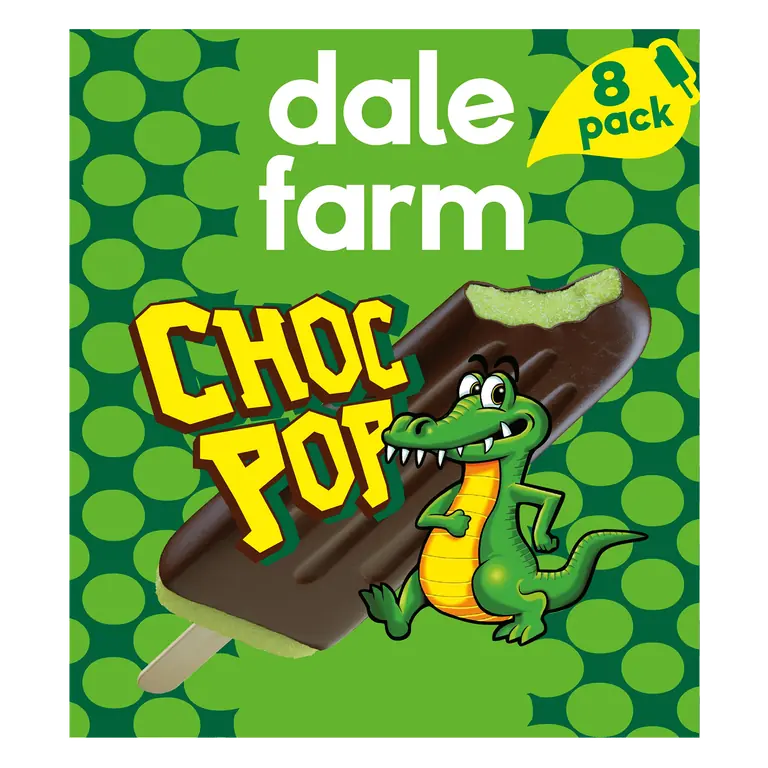 Dale Farm 8 Choc Pop Super Family Pack 544ml