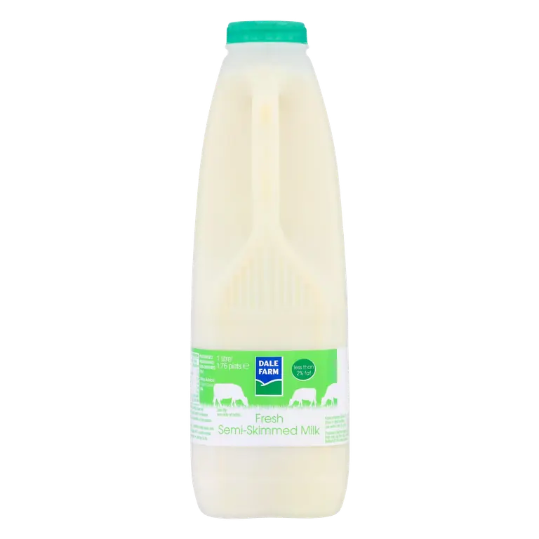 Dale Farm Fresh Semi-Skimmed Milk 1 Litre/ 1.76 Pints