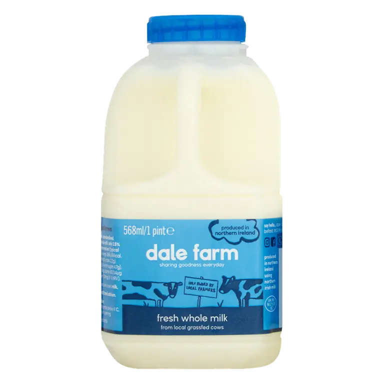 Dale Farm Fresh Whole Milk 1 Pint/568ml