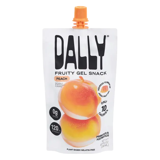 Peach Gel Fruit Snack Pouch