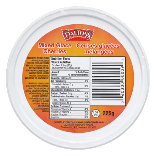 Mixed Glace Cherries 225 g