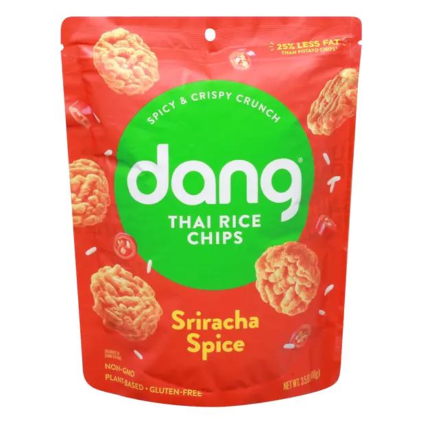 Gluten Free Sriracha Spice Sticky-Rice Chips