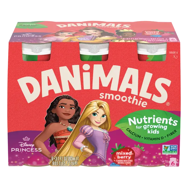 Disney Princess Mixed Berry Smoothies - 6 pk