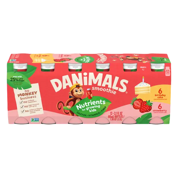 Strawberry & Birthday Cake Yogurt Smoothie - 12 pk