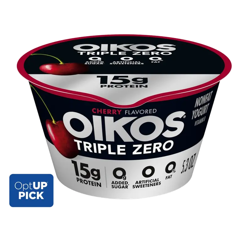 Oikos, Triple Zero Blended Nonfat Greek Yogurt, Cherry