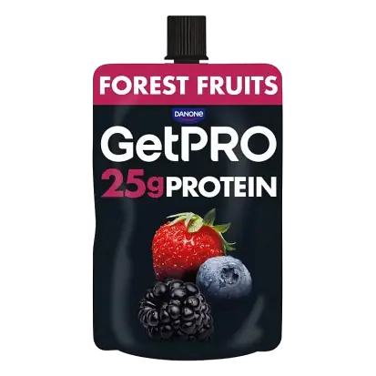 GetPRO Forest Fruits High Protein Yogurt Pouch