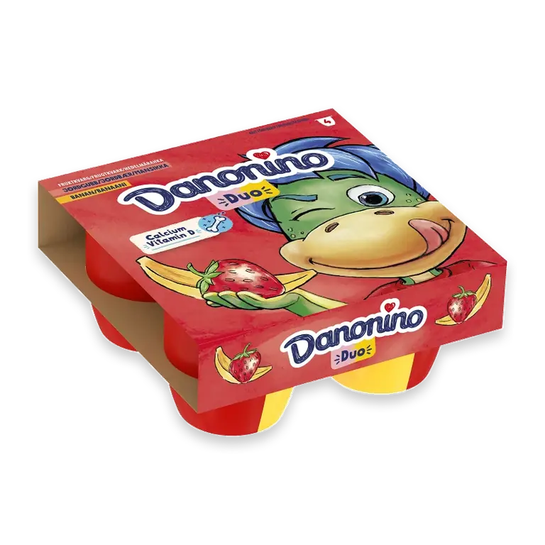 Fruktkvarg Jordgubb Banan 4-p 380g