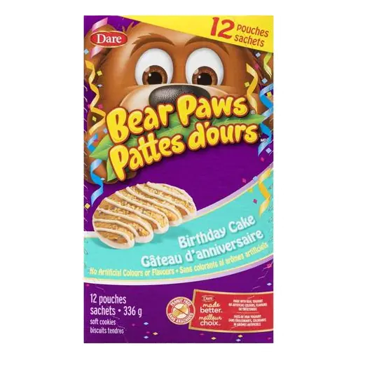 Bear Paws Peanut-Free Cookies Birthday Cake 336 g