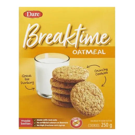 Break Time Peanut-Free Cookies Oatmeal 250 g