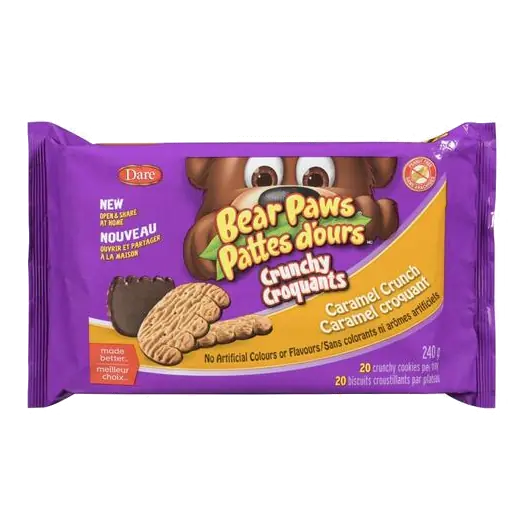 Bear Paws Crunchy Cookies Caramel Crunch 240 g
