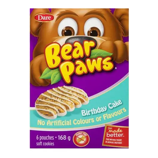 Bear Paws Peanut-Free Cookies Birthday Cake 168 g