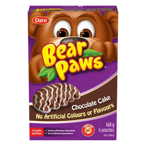 Bear Paws Peanut-Free Cookies Chocolate Cake 168 g