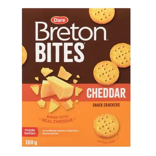 Breton Crackers Bites Cheddar 180 g