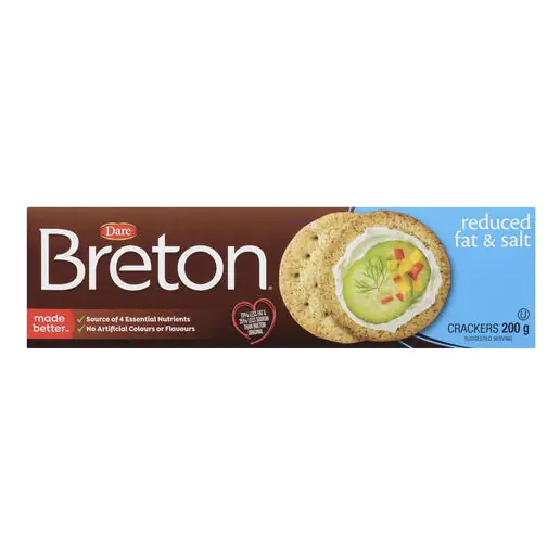 Breton Crackers Reduced Fat & Salt 200 g