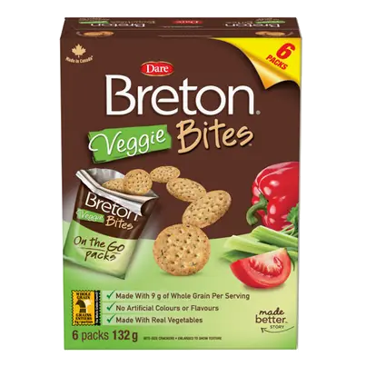 Breton Crackers Veggie Bites 132 g