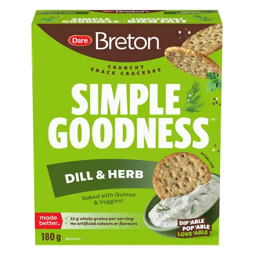 Breton Simple Goodness Crackers Dill & Herb 180 g