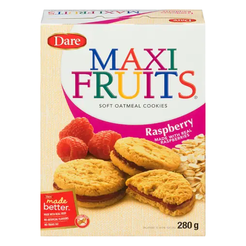Maxi Fruits Oatmeal Cookies Raspberry 280 g