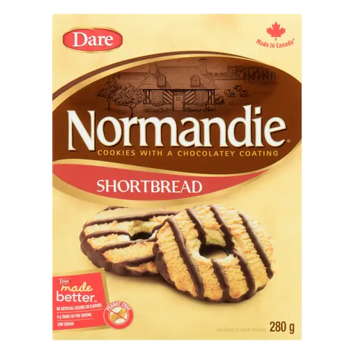 Normandie Peanut-Free Shortbreads Cookies Chocolate 280 g
