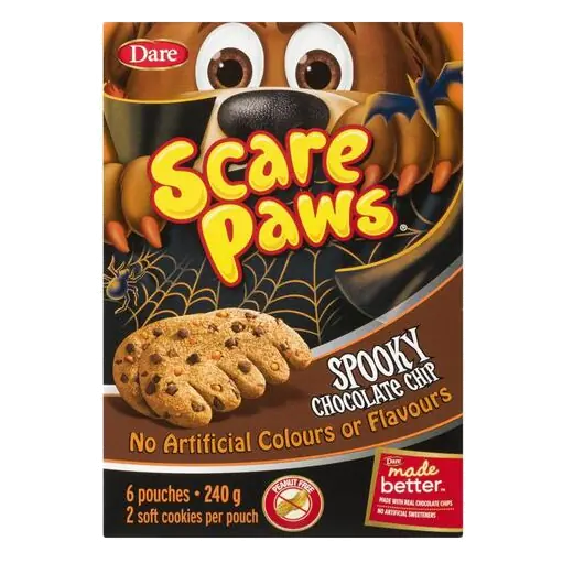 Scare Paws Peanut-Free Cookies Spooky Chocolate Chip 240 g