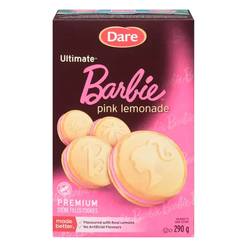 Ultimate Crème Filled Cookies Barbie Pink Lemonade 290 g
