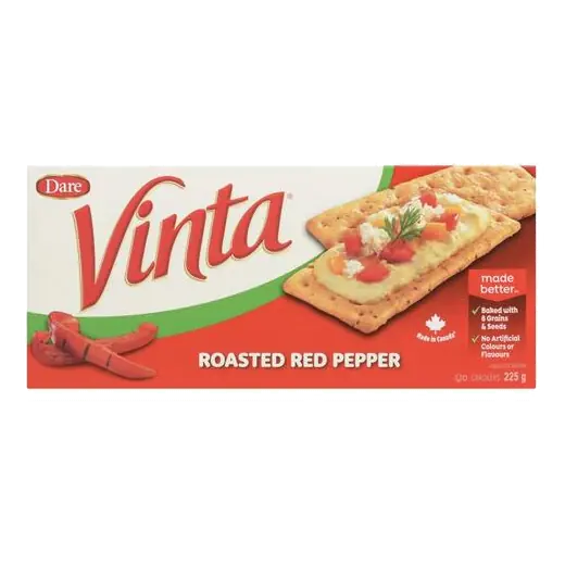 Vinta Crackers Roasted Red Pepper 225 g