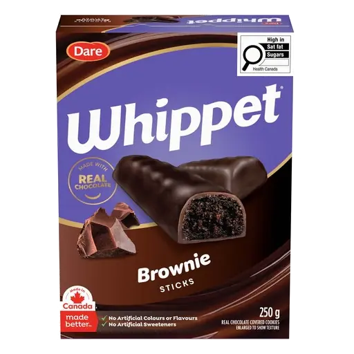 Whippet Peanut-Free Sticks Brownie 250 g