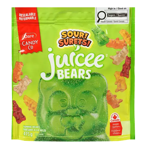 Juicee Bears Candy Sour Gummie Bears 475 g