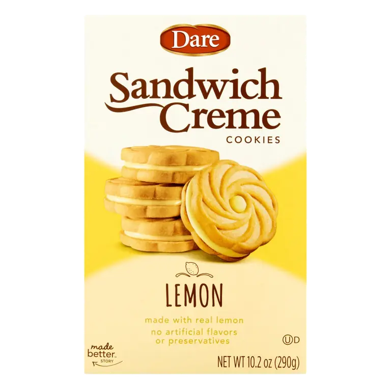 Lemon Sandwich Creme Cookies