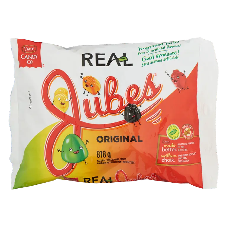 Peanut-Free Candy Real Jubes Original 818 g