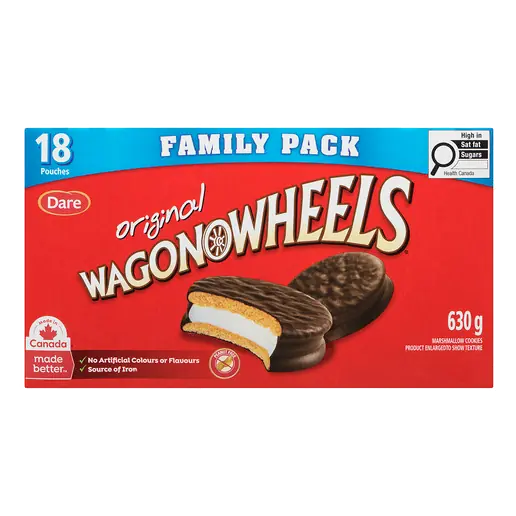Peanut-Free Wagon Wheels Original Coated Chocolate 630 g