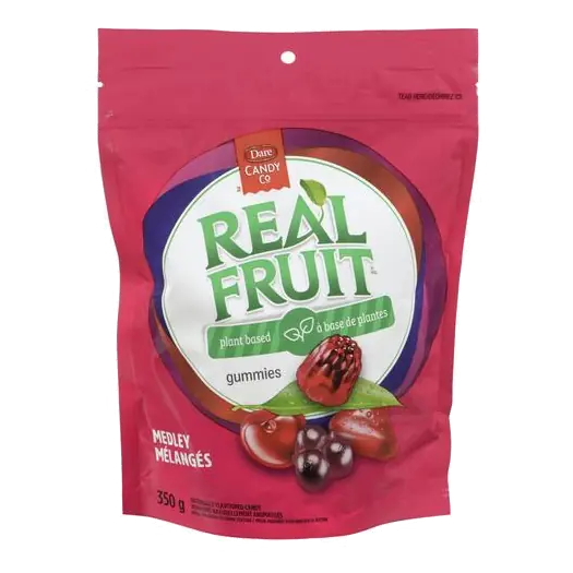 Real Fruit Candy Gummies Medley 350 g