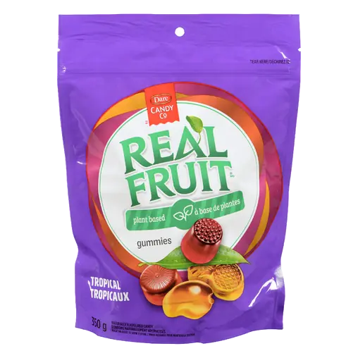 Real Fruit Gummies Tropical 350 g
