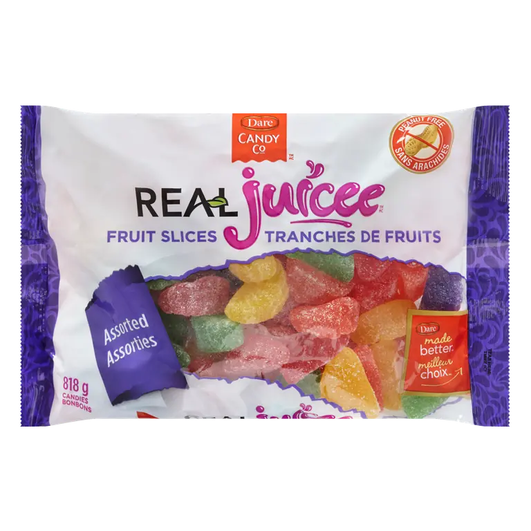 Real Juicee Candy Fruit Slices 818 g