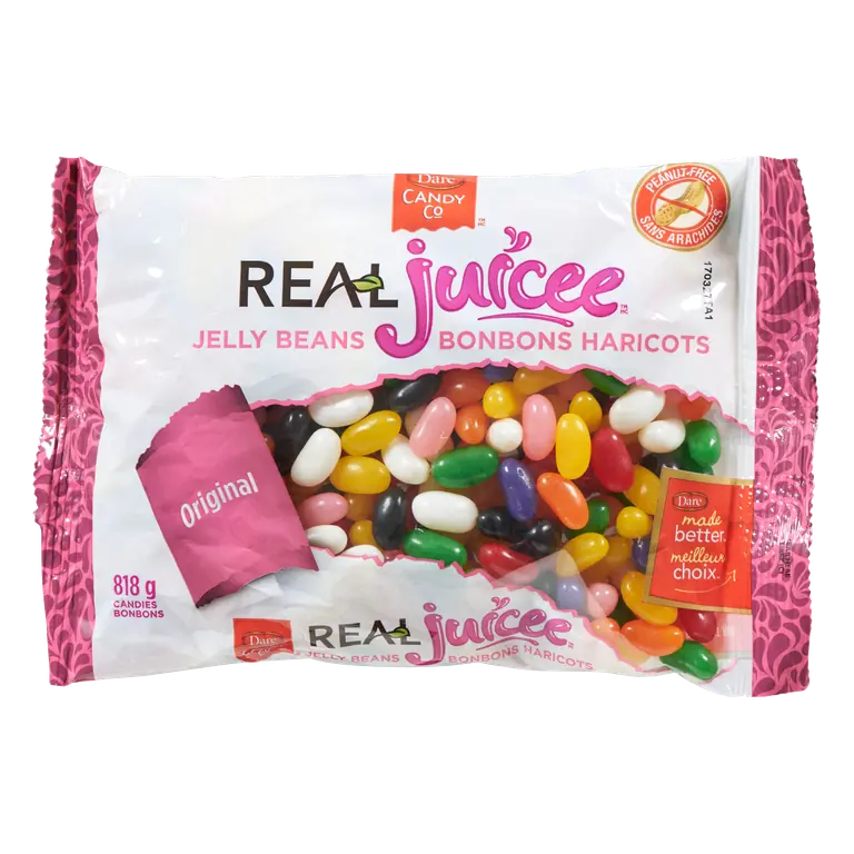 Real Juicee Peanut-Free Candy Jelly Beans Original 818 g