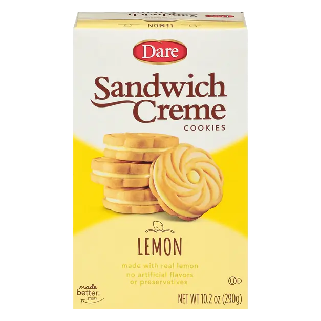 Sandwich Creme Cookies Lemon