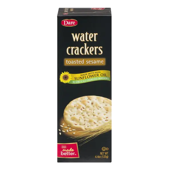 Toasted Sesame Water Crackers