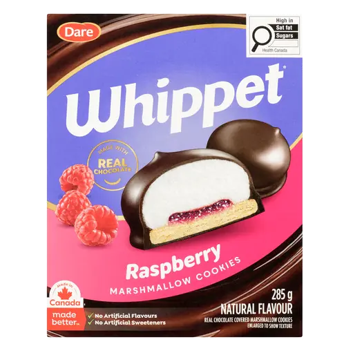 Whippet Chocolate Covered Marshmallow Cookie Raspberry 285 g