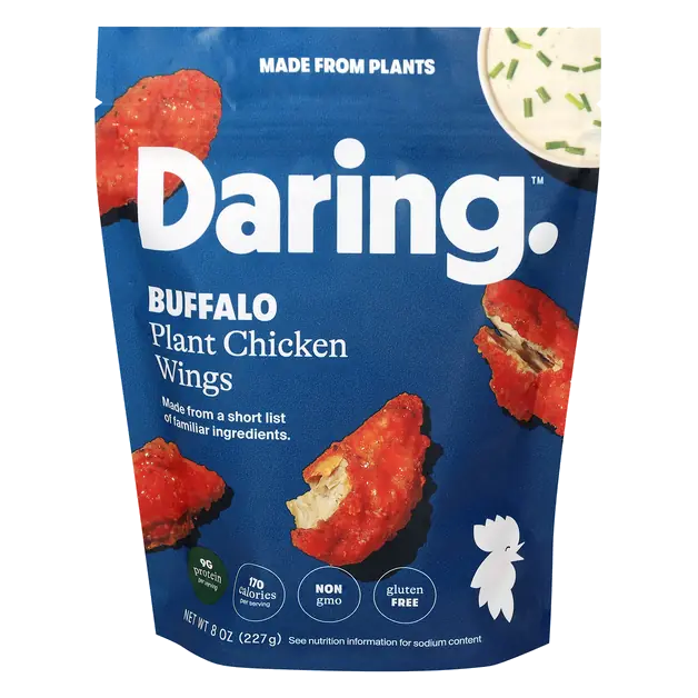Gluten Free Buffalo Plant Chicken Wings Frozen