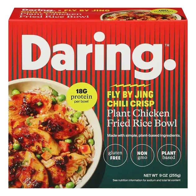 Plant Chicken Fried Rice Bowl, Fly by Jing Chili Crisp