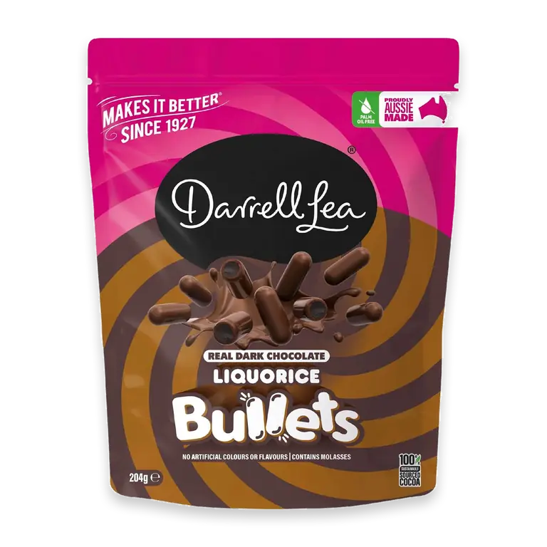 Dark Chocolate Liquorice Bullets